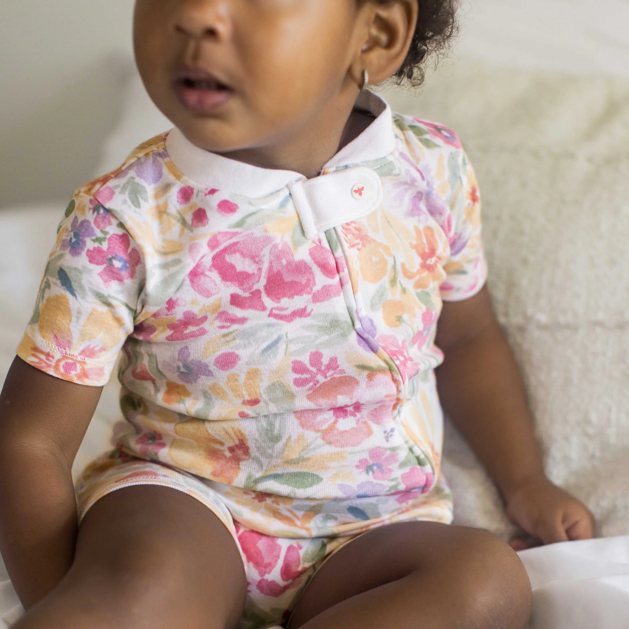 Bloom and Blossom Organic Baby Sleeper Romper