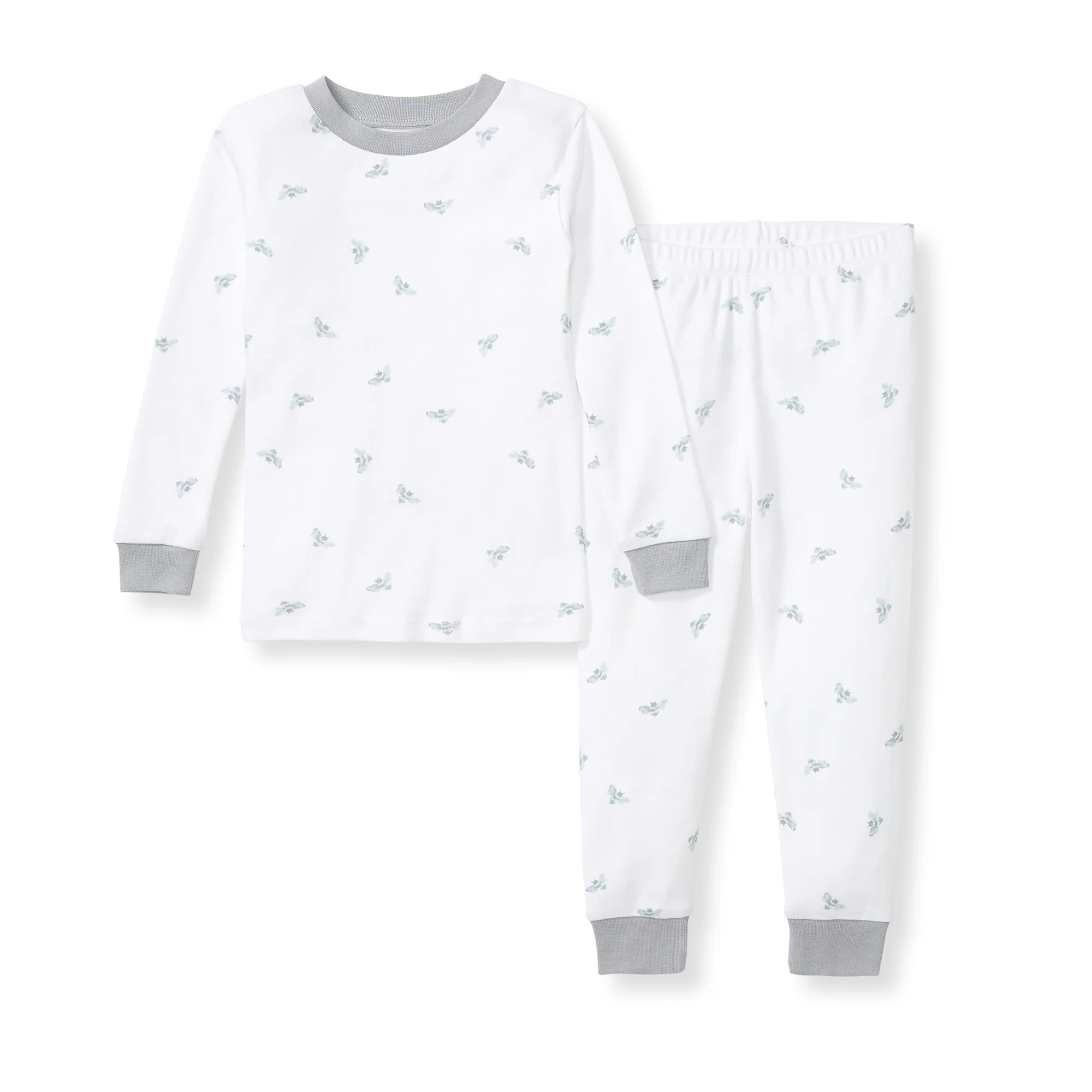 Golden Bee Organic Cotton Two-Piece Pajamas - Quarry