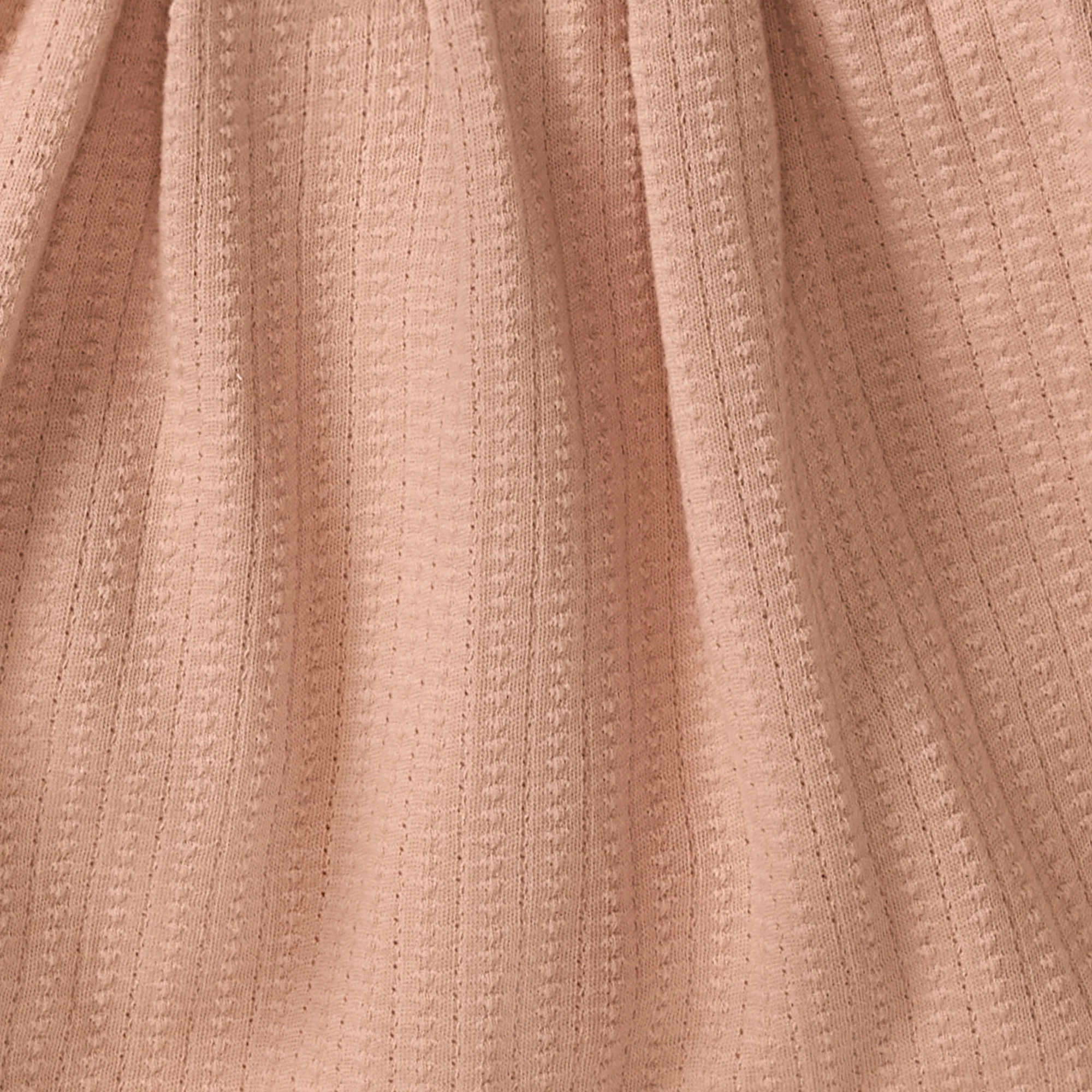 Dotted Rib Pink Dress & Shirt Set