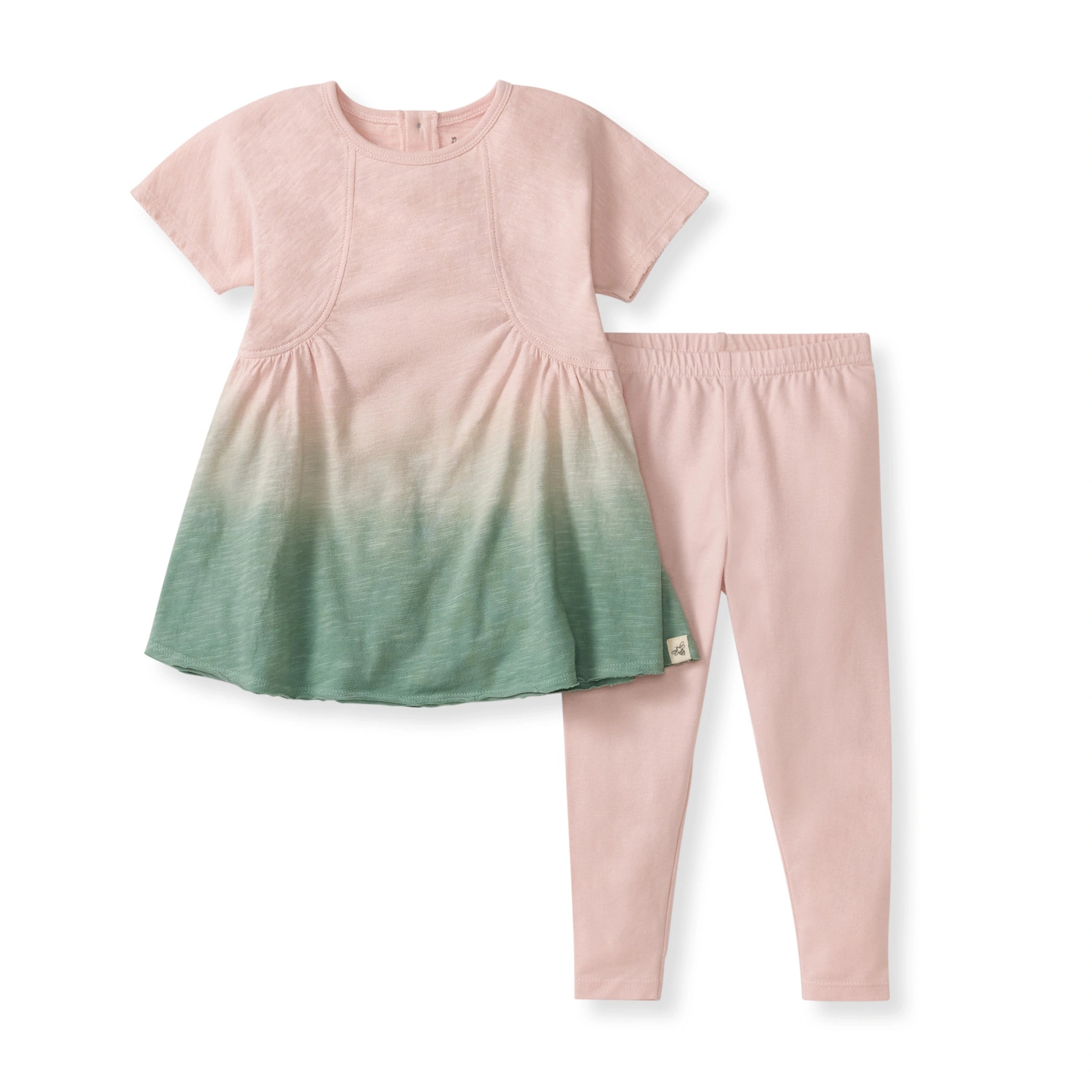 Dip Dye Girl Tunic & Capri Set