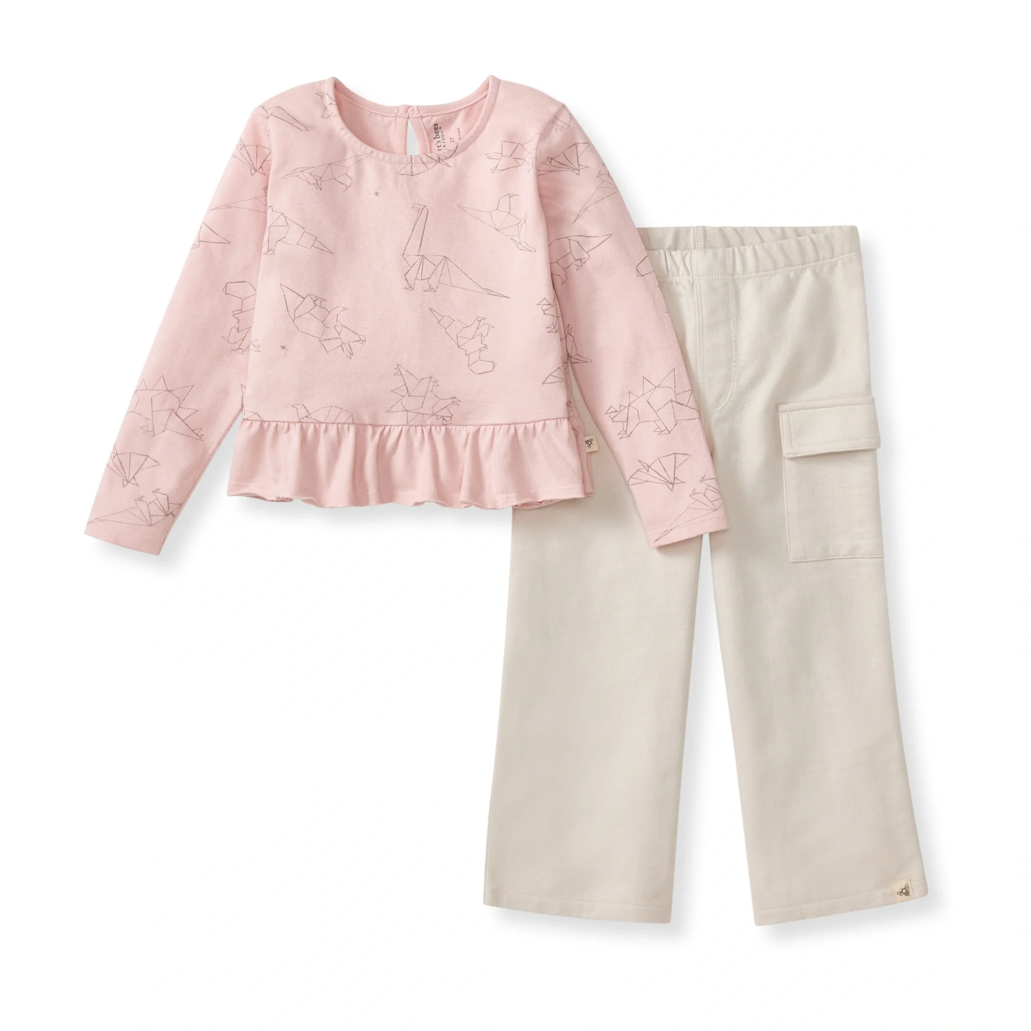 3276-origami-dinos-girl-tee-pants-set-1.webp Origami Dinos Girl Tee & Pants Set