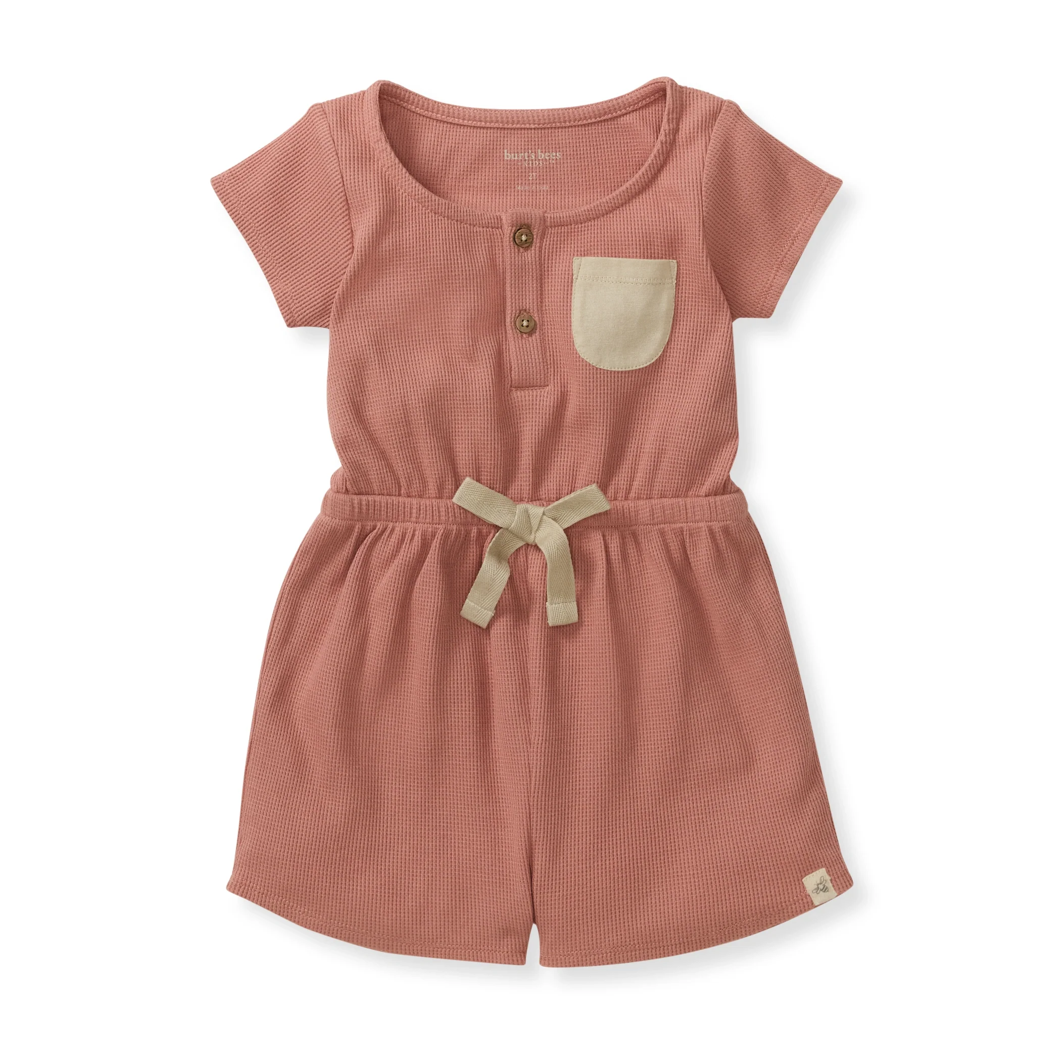 3344-organic-girl-waffle-romper-1.webp Organic Girl Waffle Romper