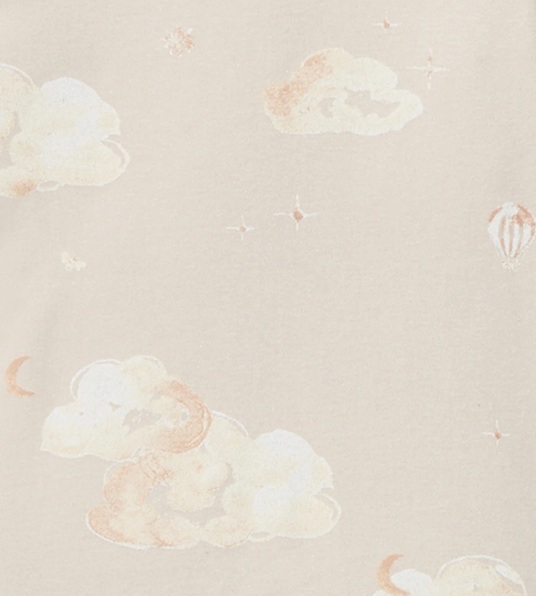 Good Night Sky Organic Cotton Crib Sheets Set of 2 - Limestone