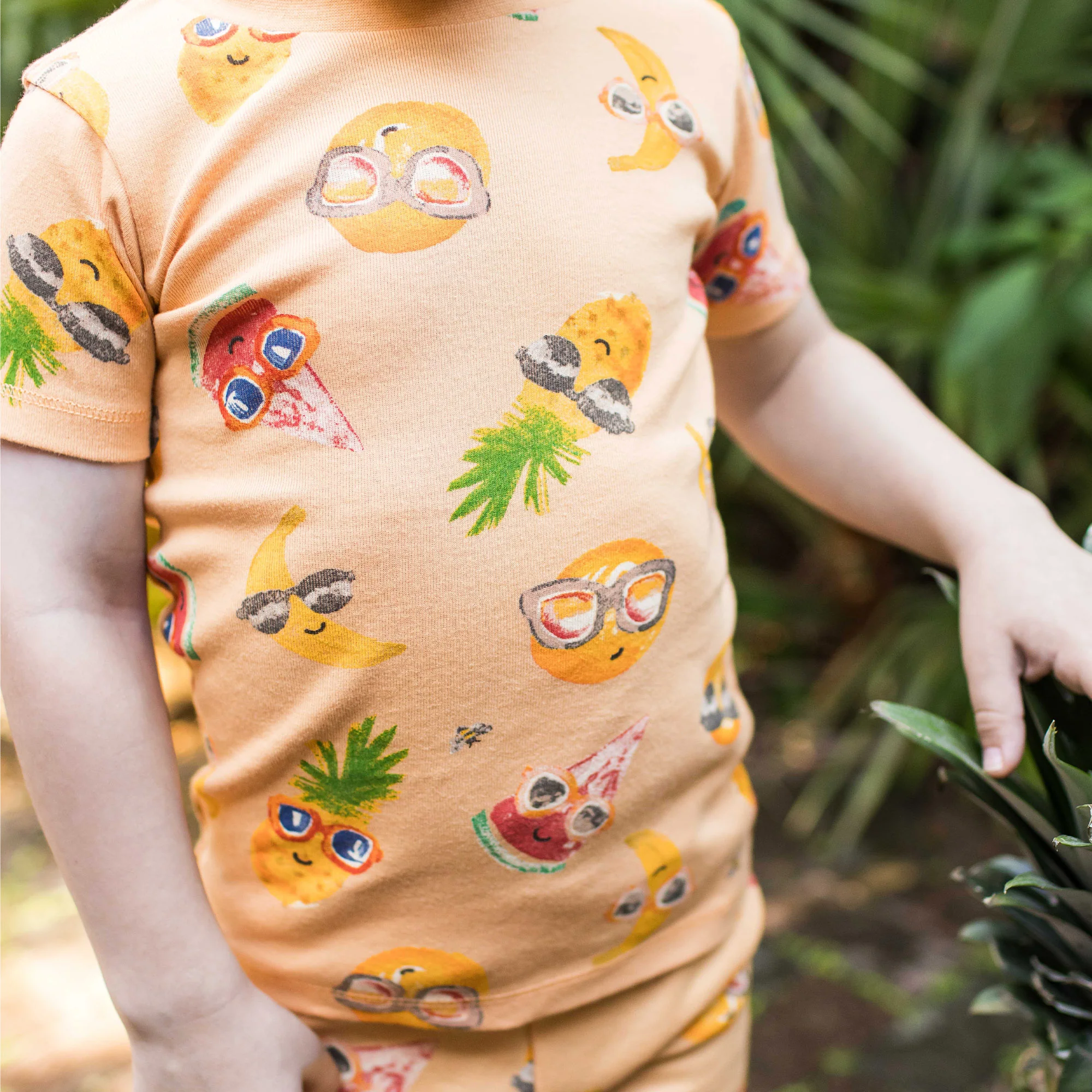 Fruity Shades Organic Cotton Two-Piece Pajamas